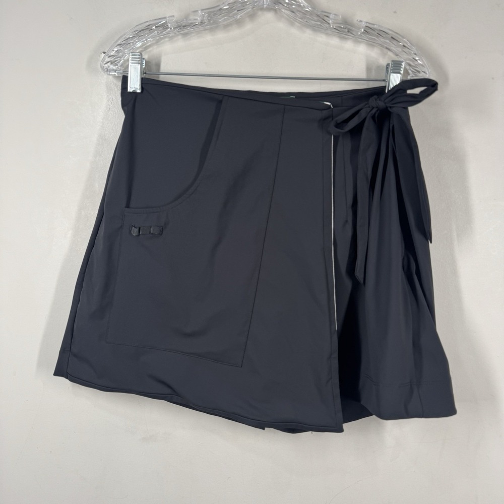 Fore All Hamptons Golf Wrap High Rise Waist Skort Black Womens Size L